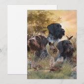 Invitation Chiens de chasse polyvalents (Devant / Derrière)