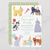 Chiens de chats amusants Purr-fect Anniversaire Pa