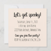 Invitation Chiens de montagne bernois d'Halloween Fantôme de (Dos)