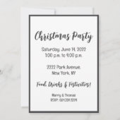 Invitation Chiens de Noël Goldendoodle (Dos)