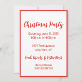 Invitation Chiens De Noël Goldendoodle Jingle Et Mingle (Dos)