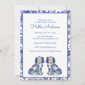 Invitation Chiens de Staffordshire à l'aquarelle (Devant)