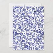 Invitation Chiens de Staffordshire à l'aquarelle (Dos)