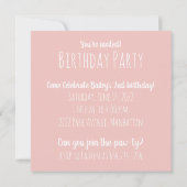 Invitation Chiens de taureaux français d'anniversaire gâteau  (Dos)