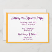 Invitation Chiens d'Halloween Shiba Inu (Dos)