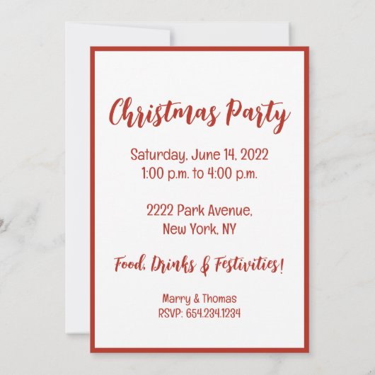 Invitation Chiens Taureau Jingle Et Mingle (Dos)