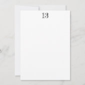 Invitation chiffre 13 numéro treize manuscrit géant (Dos)