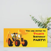 Invitation Chiffre jaune (Debout devant)