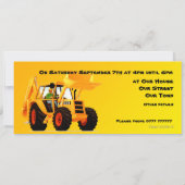 Invitation Chiffre jaune (Dos)