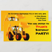 Invitation Chiffre jaune (Devant / Derrière)