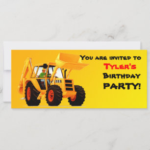 Invitation Chiffre jaune