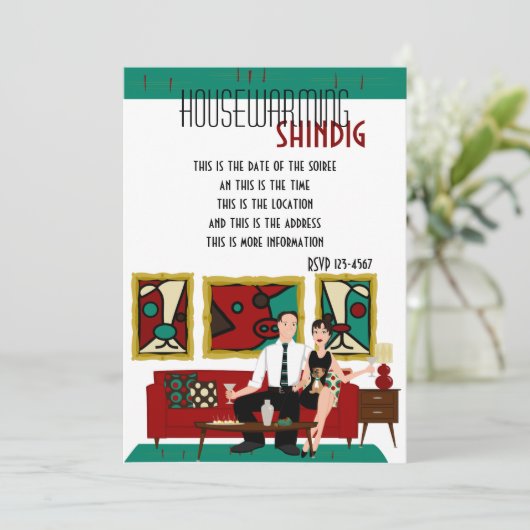 Invitation Chiffres à échanger et option B2 pour chien (Debout devant)