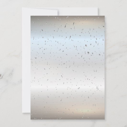 Invitation Chiffres Confetti en argent Princesse Silver Quinc (Dos)