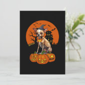 Invitation Chihuahua Chien Halloween (Debout devant)