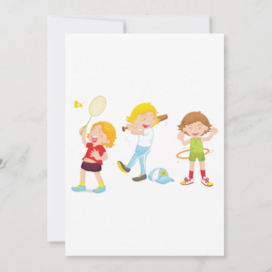 Invitation Children Playing (Devant)