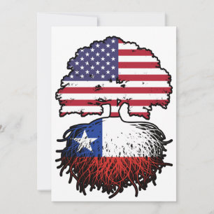 Invitation Chili Amérique chilienne États-Unis drapeau des ra