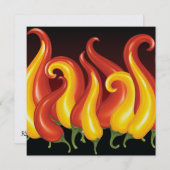 Invitation Chili Pepper (Devant / Derrière)