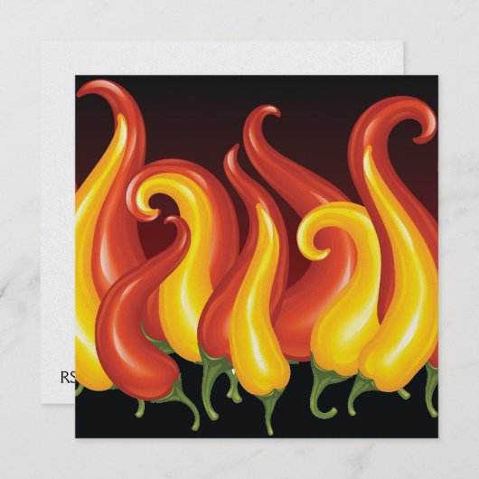 Invitation Chili Pepper (Devant / Derrière)