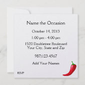 Invitation Chili Pepper (Dos)