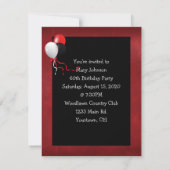 Invitation Chili Pepper fête d'anniversaire (Dos)