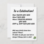 Invitation Chili Plante Nombreux Peppers Graphisme (Dos)