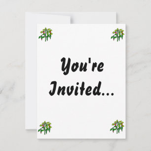 Invitation Chili Plante Nombreux Peppers Graphisme