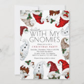 Invitation Chillin Avec Mes Gnomes Fête de Noël (Devant)