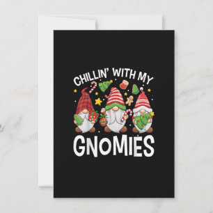 Invitation Chillin avec mes Gnomies mignons Trois Gnomes Chri