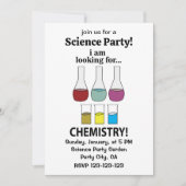 Invitation Chimie Drôle Je Cherche Chimie (Devant)