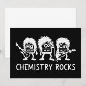 Invitation Chimie Rocks Science Rock Band (Devant / Derrière)