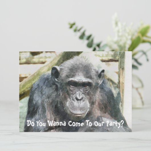 INVITATION CHIMPANZÉS CUITS (Debout devant)