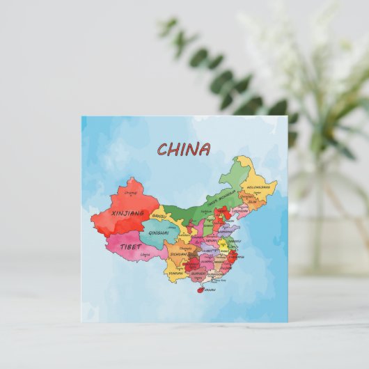 Invitation China Map (Debout devant)