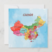 Invitation China Map (Devant)