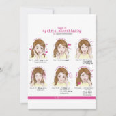 Invitation ChinatiEyebrow Microblading Instructions pour les  (Devant)