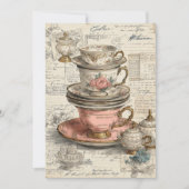 Invitation Chine vintage | Charme antique (Devant)
