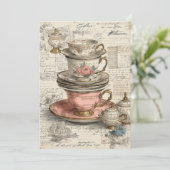 Invitation Chine vintage | Charme antique (Debout devant)