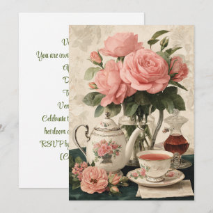 Invitation Chine vintage   Élégance classique