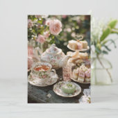 Invitation Chine vintage | Thé intemporel (Debout devant)