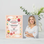 Invitation Chinois Anniversaire Party Restaurant Prendre en p (Debout devant)