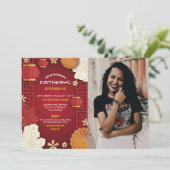 Invitation Chinois Anniversaire Photo Party Restaurant Prendr (Debout devant)