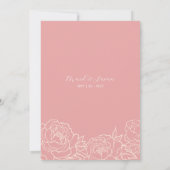 Invitation Chinois Elegant Peony Double Mariage de bonheur (Dos)