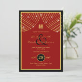 Invitation Chinois PHOTO Mariage Inviter Ampersand (Debout devant)