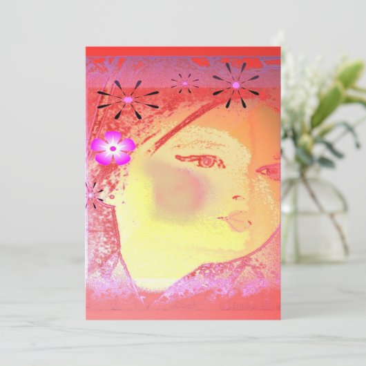 Invitation chinoise orientale (Debout devant)