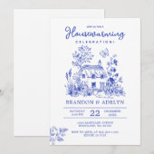 Invitation Chinoiserie Accueil Fête du réchauffement de la ma (Devant / Derrière)