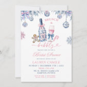 Invitation Chinoiserie Brunch and Bubbly Christmas Wedding (Devant)