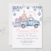 Invitation Chinoiserie Camion Joyeux Petite fête de Noël (Devant)