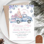 Invitation Chinoiserie Camion Joyeux Petite fête de Noël