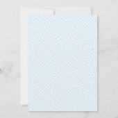Invitation Chinoiserie Chic Blue Hydrangeas Baby shower garço (Dos)