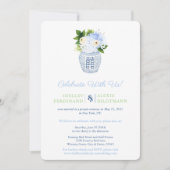 Invitation Chinoiserie Chic Célébrez avec nous Réception uniq (Devant)