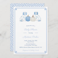 Chinoiserie Chic Citrouille Automne Baby shower Pa